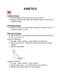 IB Chemistry chapter 6: KINETICS