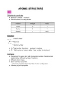 IB Chemistry chapter 2: ATOMIC STRUCTURE 