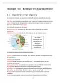 Biologie h6 Ecologie en duurzaamheid