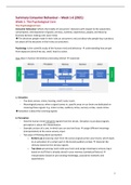 Summary Consumer Behaviour: Onlines Lessons + Articles (2021-2022)