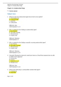 BIOLOGY 206 OpenStax Microbiology Test Bank- Chapter 14: Antimicrobial Drugs