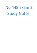Nu 448 Exam 3 Notes..