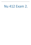 Nu 412 Exam 2..