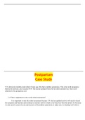 NSG 435 Postpartum Case Study 2021 Answers