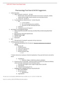 NUR 2407 Pharm Final Study Guide/Pharmacology Final Exam & NCLEX Suggestions