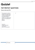 NURS 6531 FNP PRETEST QUESTIONS LATEST UPDATE