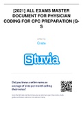 [2021]ALL EXAMS MASTER DOCUMENT FOR PHYSICIAL CODING FOR CPC PREPARATION (Q-S)