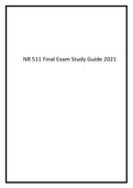 NR 511 Final Exam Study Guide 2021