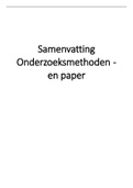 Samenvatting  Onderzoeksmethoden En Paper (008276)