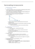 Samenvatting Microeconomie MIM 2021-2022