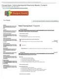 Focused Exam: Community-Acquired Pneumonia Results | Turned In Advanced Pharmacology - March 2020, NU 614/ UPDATED