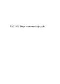 FAC1502 Steps in accounting cycle.