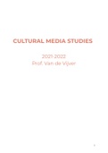 CULTURAL MEDIA STUDIES