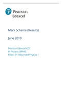 Physics paper 1 edexcel ms 2019