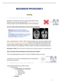 Zeer goede samenvatting Biologische Psychologie II 