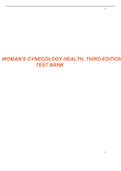 Test Bank Women's Gynecologic Health 3rd Edition  Schuiling compete & verified