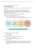 Samenvatting ISE Operations and Supply Chain Management, ISBN: 9781260547627  Supply Chain Management