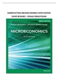 SAMENVATTING MICROECONOMICS SIXTH EDITION BOEK