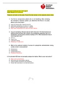 ACLS Exam Version A 2020-2021 questions with answers