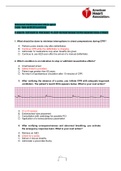 ACLS Exam Version B 2020-2021 questions with answers//ACLS Exam Version A 2020-2021 questions with answers