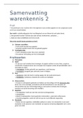 Samenvatting warenkennis 1 