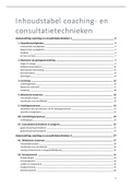 Samenvatting coaching- en consultatietechnieken 1, 2 én 3 