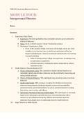 PHE 525 Module Four Class & Reading Notes