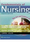 TEST BANK Fundamentals of Nursing 8th Edition by Carol Lillis, Carol Taylor: TEST BANK Fundamentals Kindle Edition