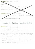 Intro to Group Theory: Chapters 12-13 (Partitions, Equivalence Relations, Counting Cosets)