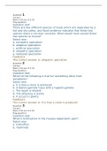 BIO 124 - Exam 1: Week 2 Questions. Complete Answers.