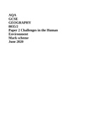  Exam (elaborations) AQA GCSE GEOGRAPHY