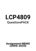 LPL4809 - Exam Questions PACK (2009-2020) 