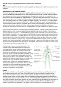 Unit 8B - Impact of lymphatic disorder and associated treatments