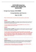 ACCO 320 Group Case Summer 2021 questions and answers 2021-2022