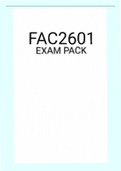 FAC2601 EXAM PACK