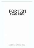 FOR1501 EXAM PACK