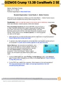 Exam (elaborations) GIZMOS Crump 13.3B CoralReefs 2 SE 