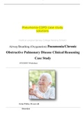 Airway Breathing Pneumonia Chronic Obstructive Pulmonary Disease Clinical Reasoning Case Study Medical surgical Pneumonia-COPD case study solutions