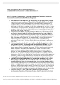 RN ATI Capstone Content Review Post assessment Module Questions For Leadership,Management,Community Health Post-Assessment Focused, Individualized Review.