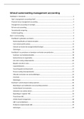 Theoretische samenvatting Management Accounting (TEW)