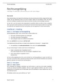 Samenvatting Rechtsvergelijking 2020-2021 + examenvragen