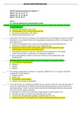 NR 566 Exam Preparation: Test Bank Questions for Weeks 5-7 | 100% CORRECT Solutions | GRADED A Questions and Answer elaborations