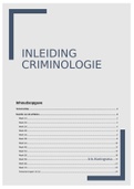 Essentie van de klapper van Inleiding Criminologie + Tentamenvragen 21/22 + Tentamentips, Behaald cijfer: 8.
