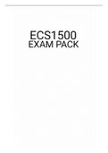 ECS1500 EXAM PACK