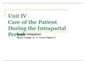 Unit IV Care of the Patient During the Intrapartal PerNioormdal  Intrapartum Murray, Chapter 12, 13, 16 and Chapter 27