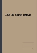 Lost or Found World- Mongane Wally Serote (annotated) 