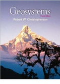 Test bank on Geosystems: An Introduction to Physical Geography, 4th edition by Robert W. Christopherson
