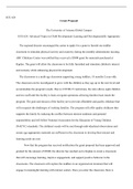 ECE 624 Week 4 Assignment  Grant proprosal.docx  ECE 624  Grant Proposal  The University of Arizona Global Campus  ECE 624: Advanced Topics in Child Development Learning and Developmentally Appropriate  The regional director encouraged the center to apply