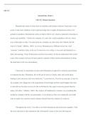 W3 Discussion.docx  LIB 102  Journal Entry Week 3  LIB 102: Human Questions   Romanticism seems to focus more on emotions and instincts whereas Classicism, to me, seems to turn more attention to facts and knowledge that is taught. Romanticism seems to be 