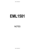 EML1501 STUDY NOTES